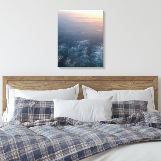 De hemel weet het canvas afdruk (Insitu (Slaapkamer))