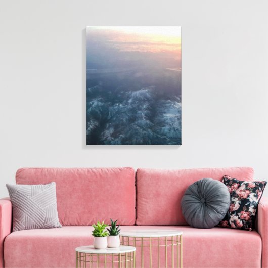 De hemel weet het canvas afdruk (Insitu (Woonkamer))