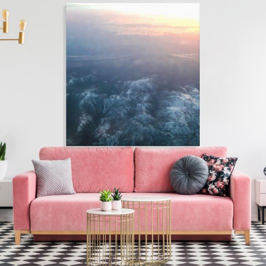 De hemel weet het canvas afdruk (Insitu (Woonkamer))