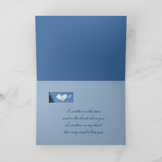 De hemel weet hoeveel liefde van I u Kaart (Binnen)