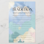 De Hemel Zond Baby shower Familietraditie (Voorkant)