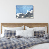 De hemelen verklaren Bible Verse Art Sky Christeli Canvas Afdruk (Insitu (Slaapkamer))