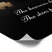 De hemelen verklaren de glorie van God... Poster (Hoek)