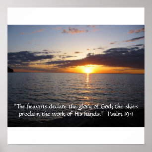 De hemelen verklaren de glorie van God Poster
