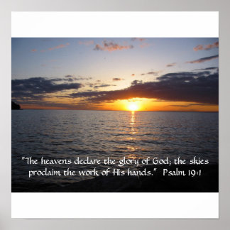 De hemelen verklaren de glorie van God Poster