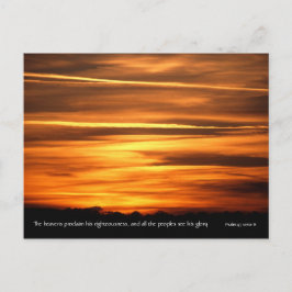 De hemelen verklaren | V2 | Psalm 97 v 6 Briefkaart