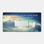 De hemelen verkondigen Psalm 19:1 Bureaumat (Keyboard & Muis)