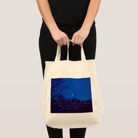 De hemelen verkondigen tote bag (Voorkant (product))