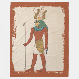 De hemelheer rust oude koninkrijk Horus Fleece Deken