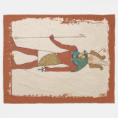 De hemelheer rust oude koninkrijk Horus Fleece Deken (Voorkant (Horizontaal))