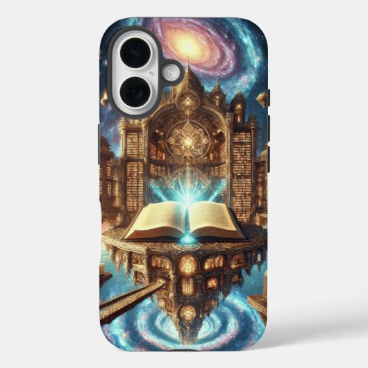De hemelse bibliotheek van oneindige kennis Case-Mate iPhone case (Achterkant)