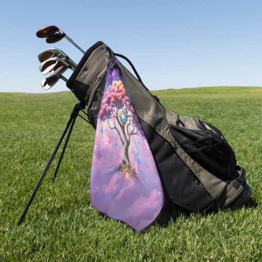 De Hemelse Boom van Worden. Golfhanddoek (Groen)