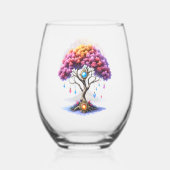 De Hemelse Boom van Worden. Wijnglas Zonder Voet (Achterkant)