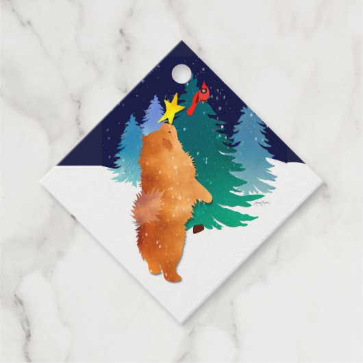 DE HEMELSE - CHOW -Cadeaubijslags Bedankjes Labels (Voorkant)