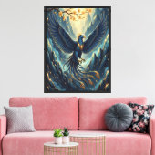 De Hemelse Feniks Canvas Afdruk (Insitu (Woonkamer))