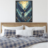 De Hemelse Feniks Canvas Afdruk (Insitu (Slaapkamer))