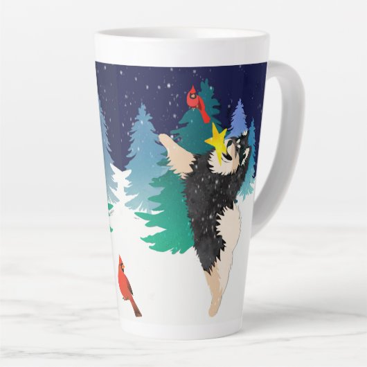 DE HEMELSE - Finse Lapphund - Latte mokkop Mok (Rechterhoek)