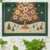 De Hemelse Groene Boom Theedoek (Gevouwen)