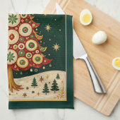 De Hemelse Groene Boom Theedoek (Quarter Fold)