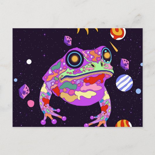 De Hemelse Kikker Briefkaart (Voorkant)