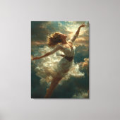 De hemelse sprong van een melancholische droom canvas afdruk (Voorkant)