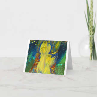 De hemelse Zingende Gouden Kerstkaart van Engelen Feestdagen Kaart