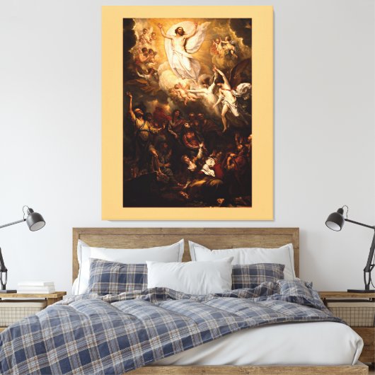 De Hemelvaart door Benjamin West Canvas Afdruk (Insitu (Slaapkamer))