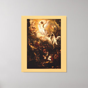 De Hemelvaart door Benjamin West Canvas Afdruk