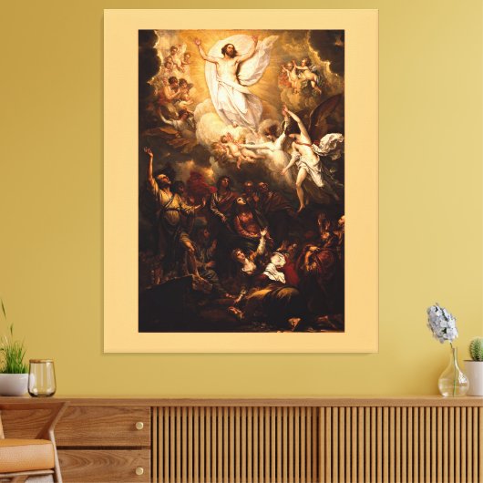 De Hemelvaart door Benjamin West Canvas Afdruk (Insitu (Woonkamer))