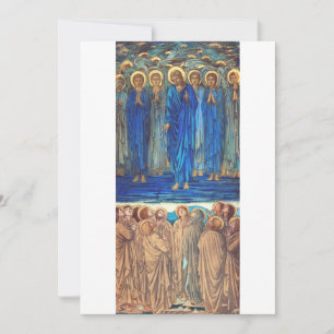 De Hemelvaart van Christus door Edward Burne-Jones Feestdagenkaart