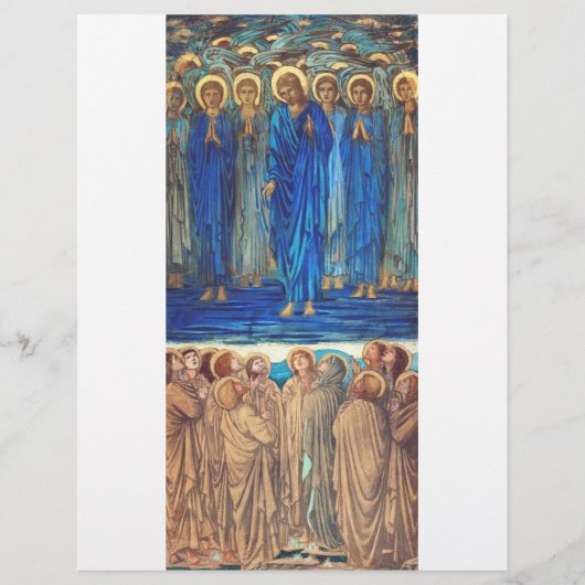 De Hemelvaart van Christus door Edward Burne Jones Flyer (Voorkant)