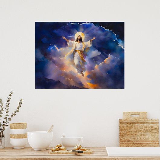 De Hemelvaart van Jezus Christus Poster (Keuken)