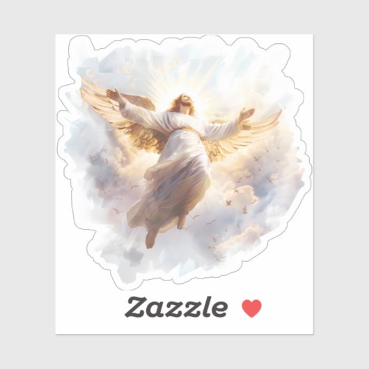 De Hemelvaart van Jezus Christus Vinyl Sticker (Vel)
