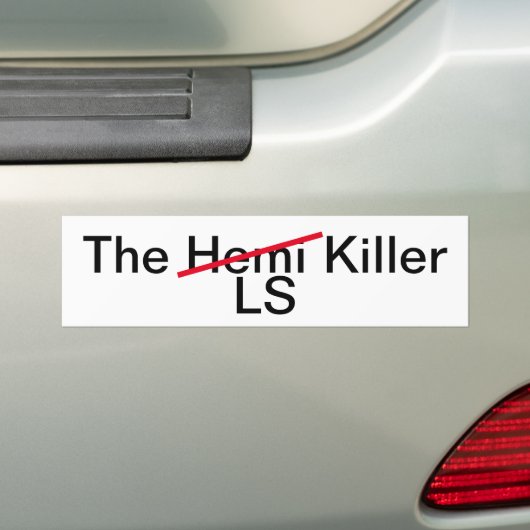 De Hemi LS Killer bumper sticker (Op auto)
