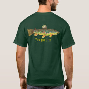 De hengel van de bruine forel personaliseren t-shirt