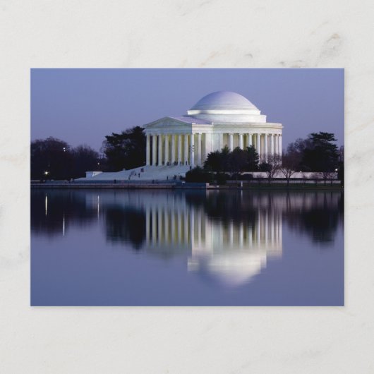 De herdenking van Thomas Jefferson Briefkaart (Voorkant)