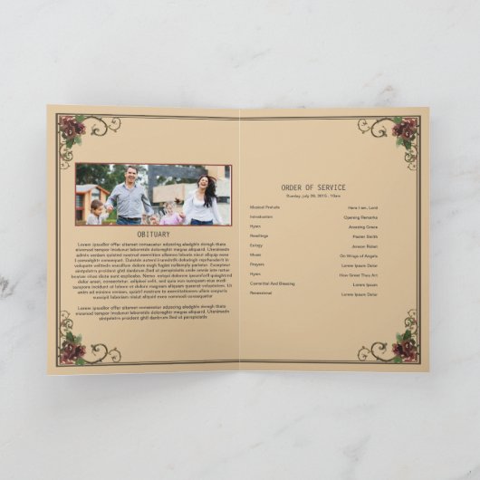 De herdenkings BegrafenisSjabloon van het Programma (Binnen)