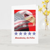 De herdenkings Kaart van de Vlag van Eagle van de (Gele Bloem)