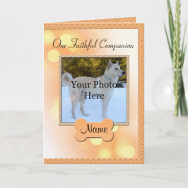 De HerdenkingsAankondiging van de hond - het Aankondiging