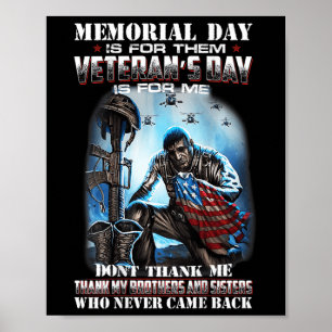 De herdenkingsdag is voor hen de dag van de vetera poster