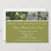 de herdenkingsdag van de verse witte tuinbloemen kaart (Achterkant)