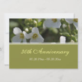 de herdenkingsdag van de verse witte tuinbloemen kaart (Voorkant)