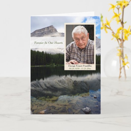 De HerdenkingsKaart van de Scène van het Meer van Kaart (Gele Bloem)