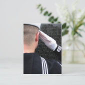 De herdenkingsmuur in Vietnam begroeten Briefkaart (Staand voorkant)