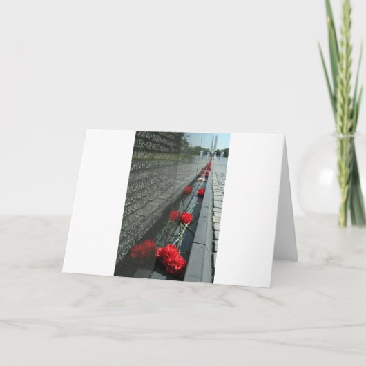 De HerdenkingsMuur van de veteranen van Vietnam Kaart (Voorkant)