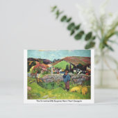 De herder van Eugene Henri Paul Gauguin Briefkaart (Staand voorkant)