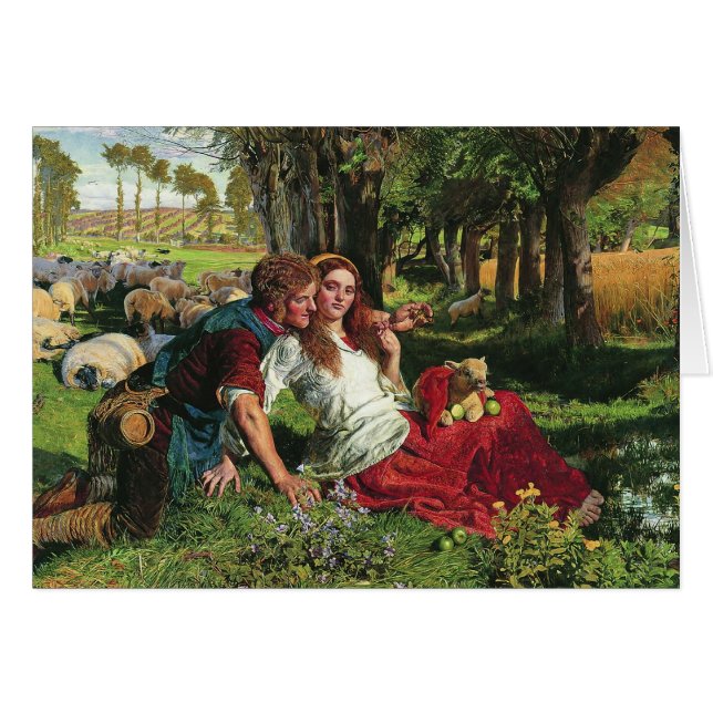 De Herder van William Holman Hunt The Hireling (Voorkant Horizontaal)