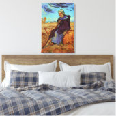De herderin (naar Millet) door Vincent van Gogh Canvas Afdruk (Insitu (Slaapkamer))