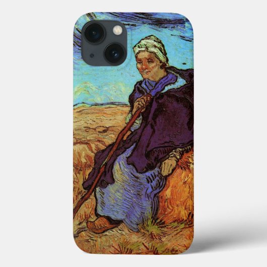 De herderin (naar Millet) van Vincent van Gogh Case-Mate iPhone Case (Achterkant)