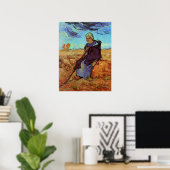 De herderin (naar Millet) van Vincent van Gogh Poster (Thuiskantoor)